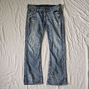 Mens 33×33 Silver Jeans Suki